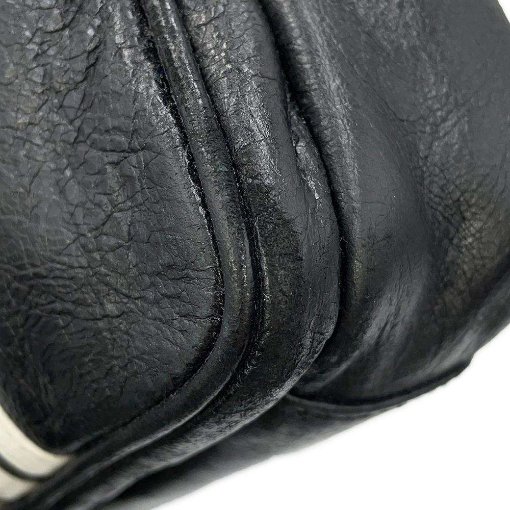 BALENCIAGA Adidas Collaboration Small Crossbody Black721850 Leather