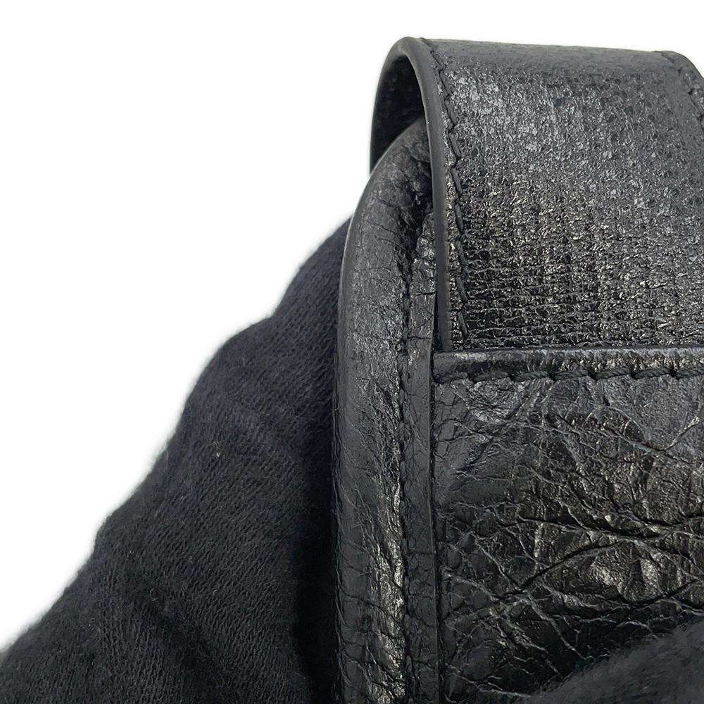 BALENCIAGA Adidas Collaboration Small Crossbody Black721850 Leather