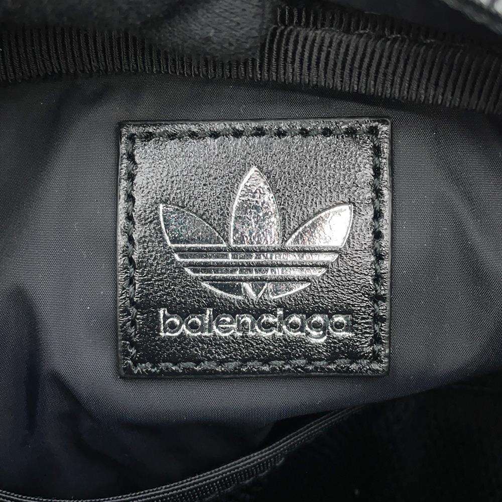 BALENCIAGA Adidas Collaboration Small Crossbody Black721850 Leather