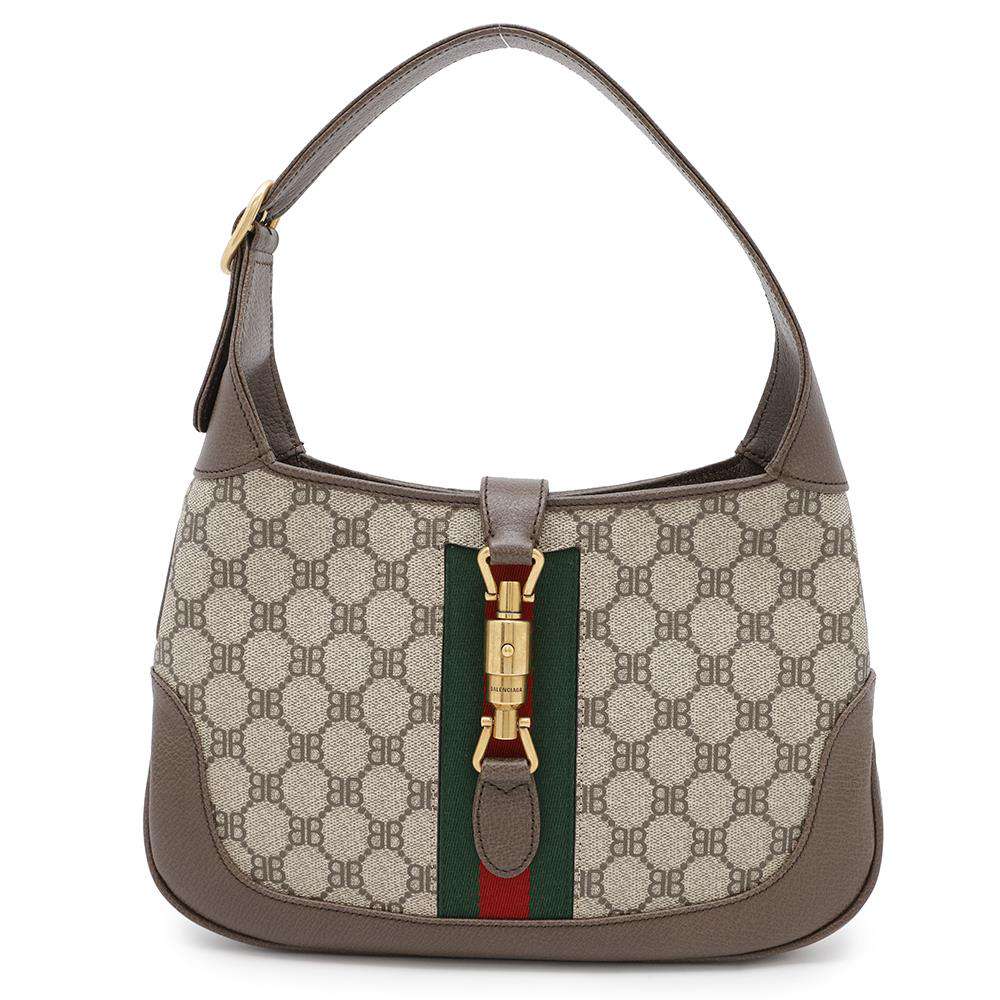BALENCIAGA Gucci collaboration Jackie1961 The Hacker Project Beige/Brown680118 PVD Leather Size Small