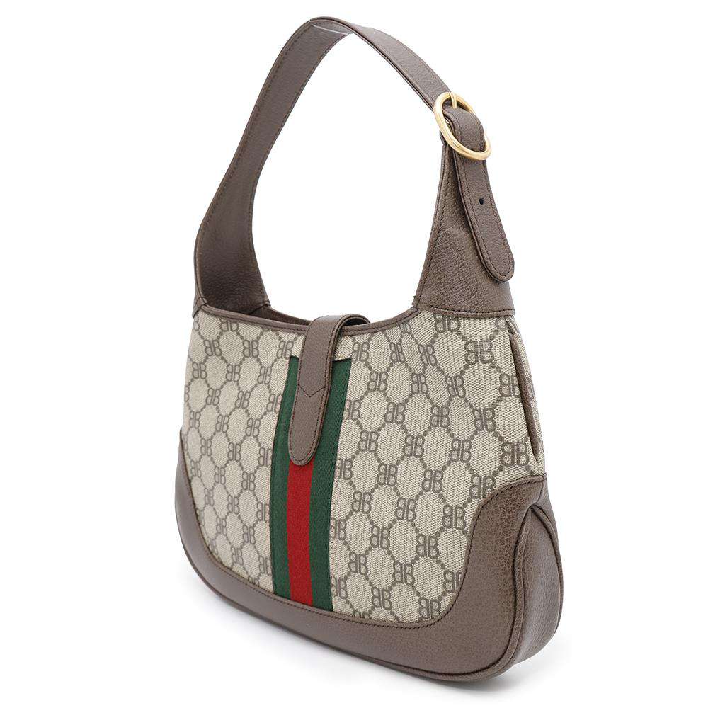 BALENCIAGA Gucci collaboration Jackie1961 The Hacker Project Beige/Brown680118 PVD Leather Size Small