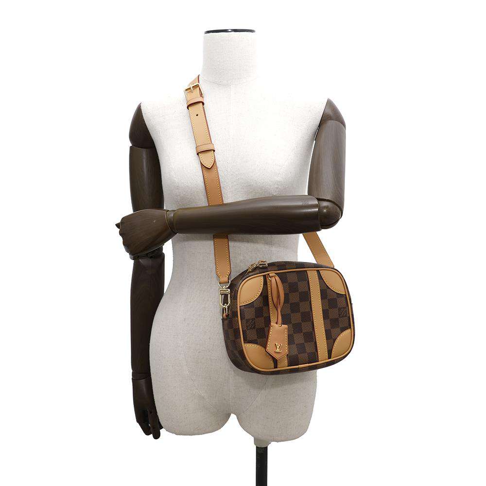LOUIS VUITTON Valisette Souple BrownN50065 Damier Ebene Canvas Size BB