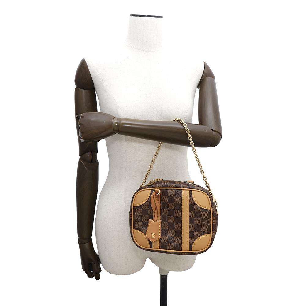 LOUIS VUITTON Valisette Souple BrownN50065 Damier Ebene Canvas Size BB