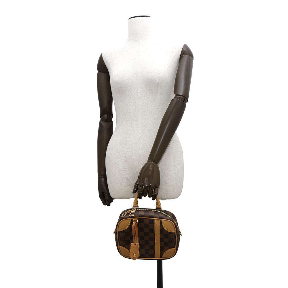 LOUIS VUITTON Valisette Souple BrownN50065 Damier Ebene Canvas Size BB