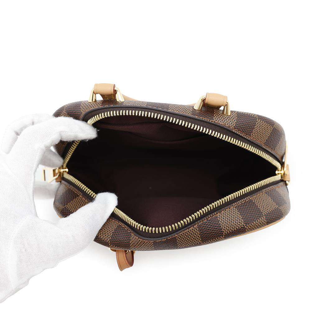 LOUIS VUITTON Valisette Souple BrownN50065 Damier Ebene Canvas Size BB