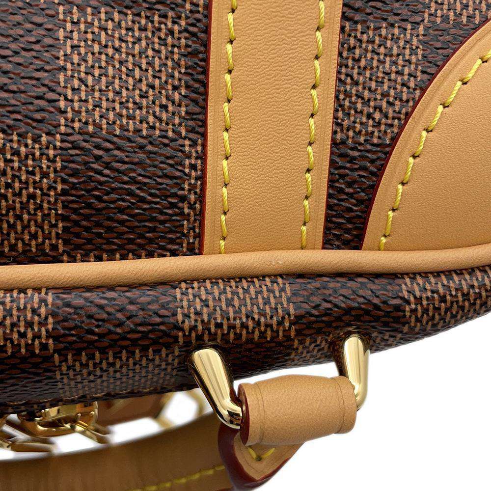 LOUIS VUITTON Valisette Souple BrownN50065 Damier Ebene Canvas Size BB