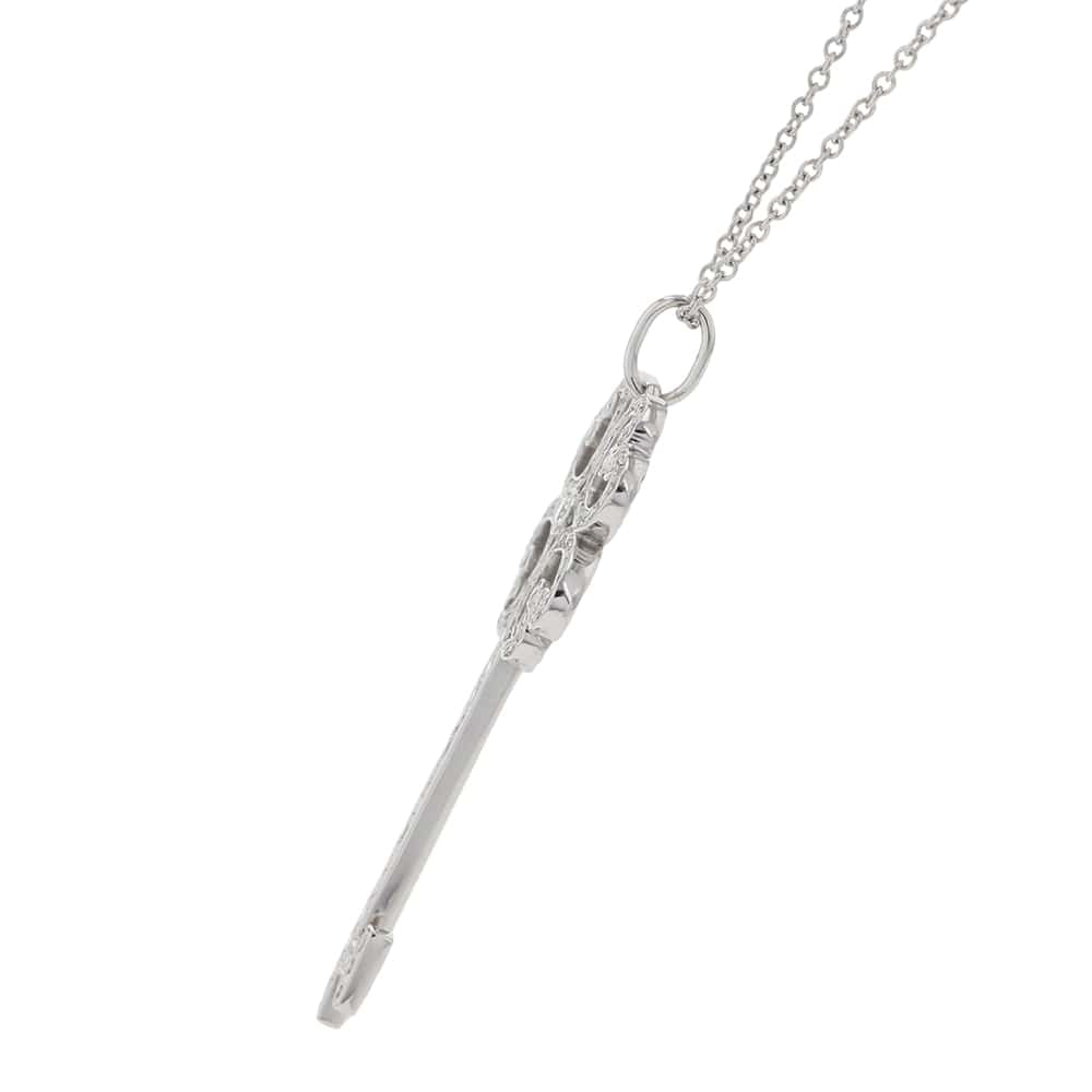 TIFFANY&Co. Quatra Heart Key Necklace Pt950