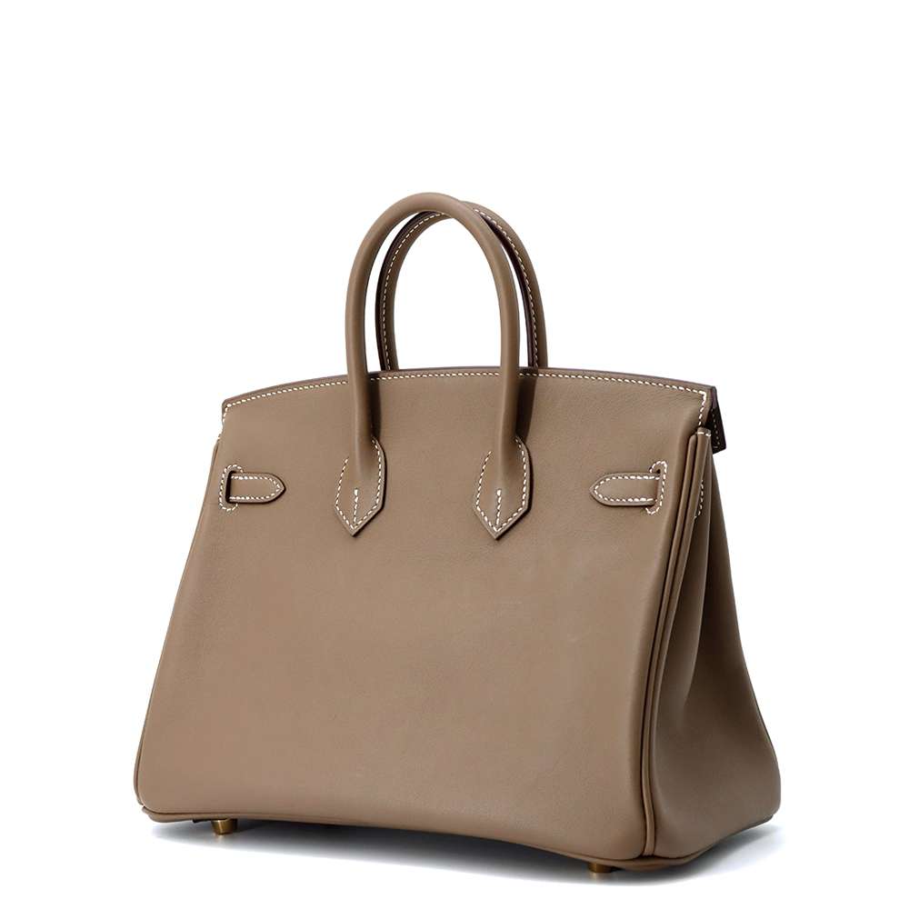 HERMES Birkin Etoupe Swift Leather Size 25
