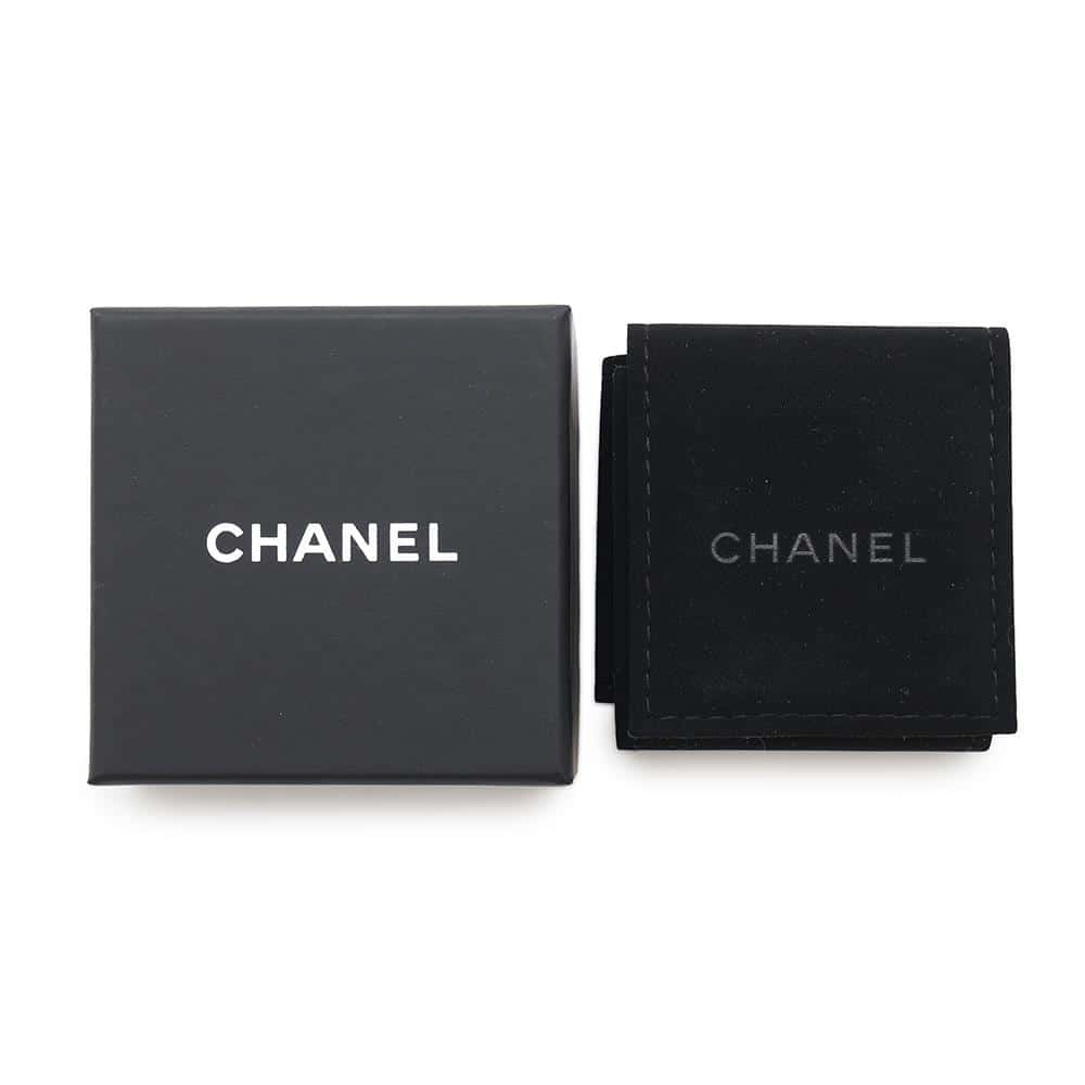 CHANEL CC Logo Cube Rhinestone Earrings Champagne GoldABE805 Metal Rhinestone