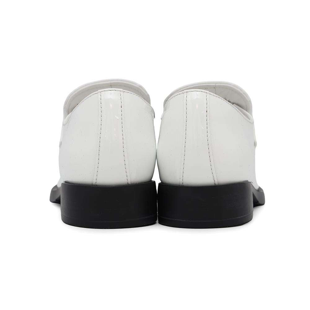 PRADA loafers White1D329N Patent Leather Size 36