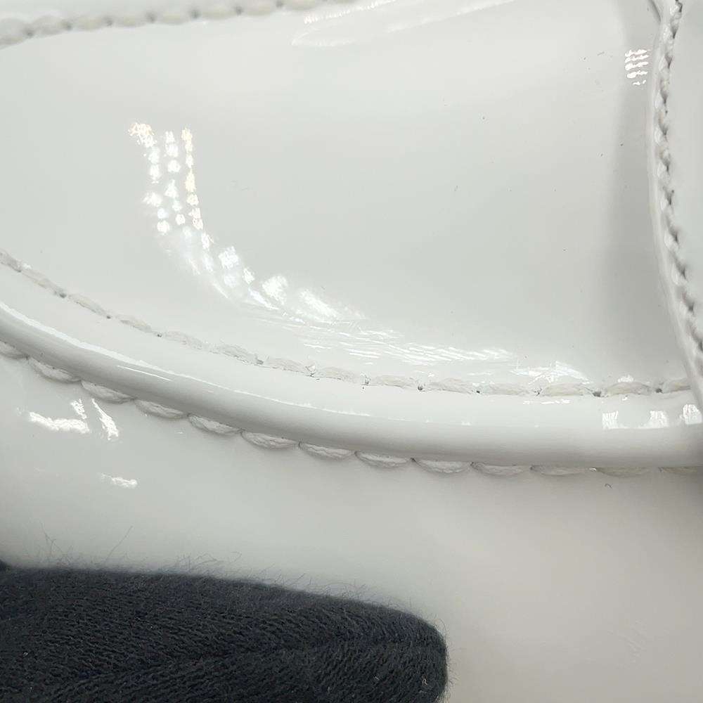 PRADA loafers White1D329N Patent Leather Size 36