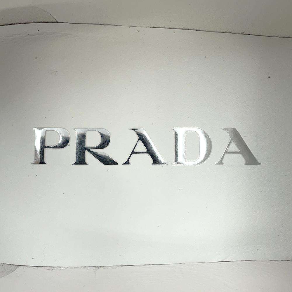 PRADA loafers White1D329N Patent Leather Size 36
