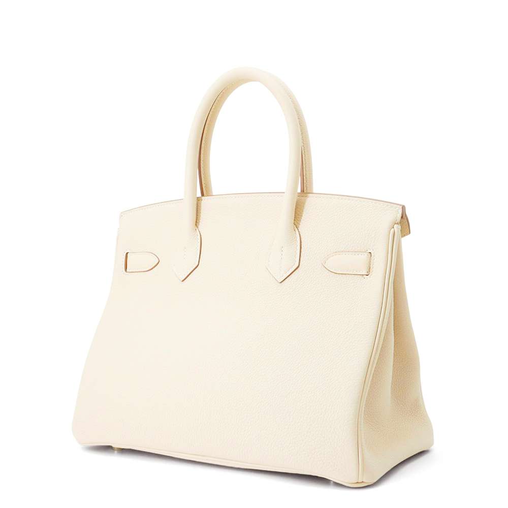 HERMES Birkin Craie Togo Leather Size 30