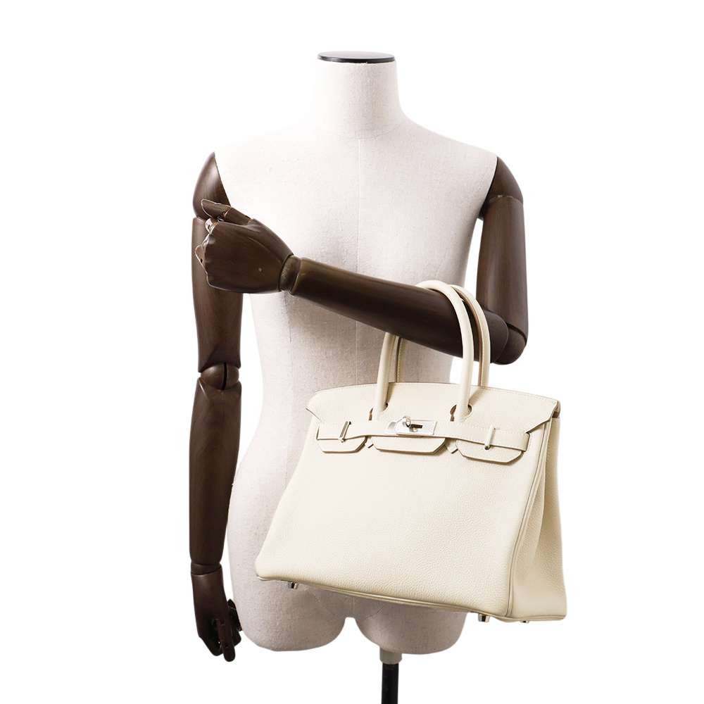 HERMES Birkin Craie Togo Leather Size 30