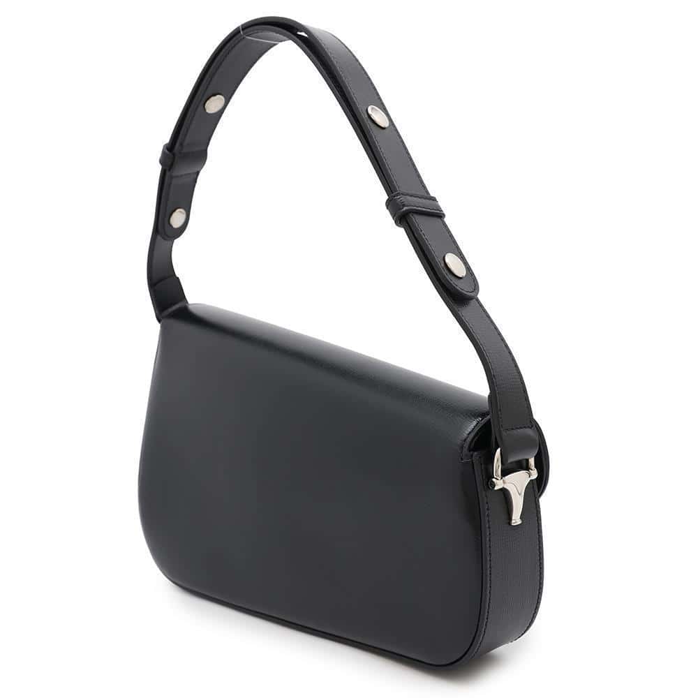 GUCCI Horsebit 1955 Shoulder Black764155 Leather Size Small