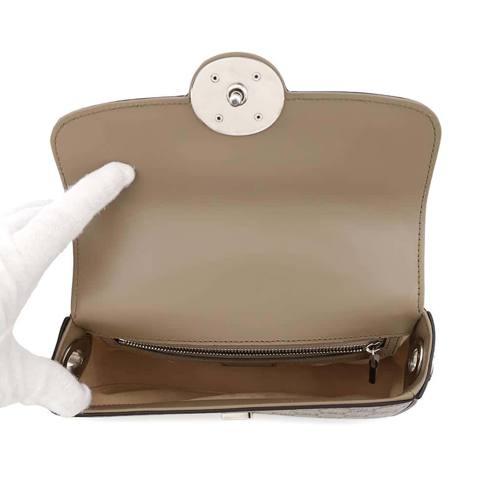 GUCCI PETITE GG GG Supreme Mini ChainShoulder Bag Beige/Brown739722 PVC Leather Size Mini