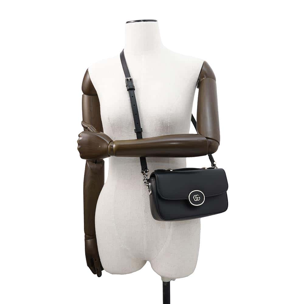 GUCCI Petite Mini Black739722 Leather Size Mini
