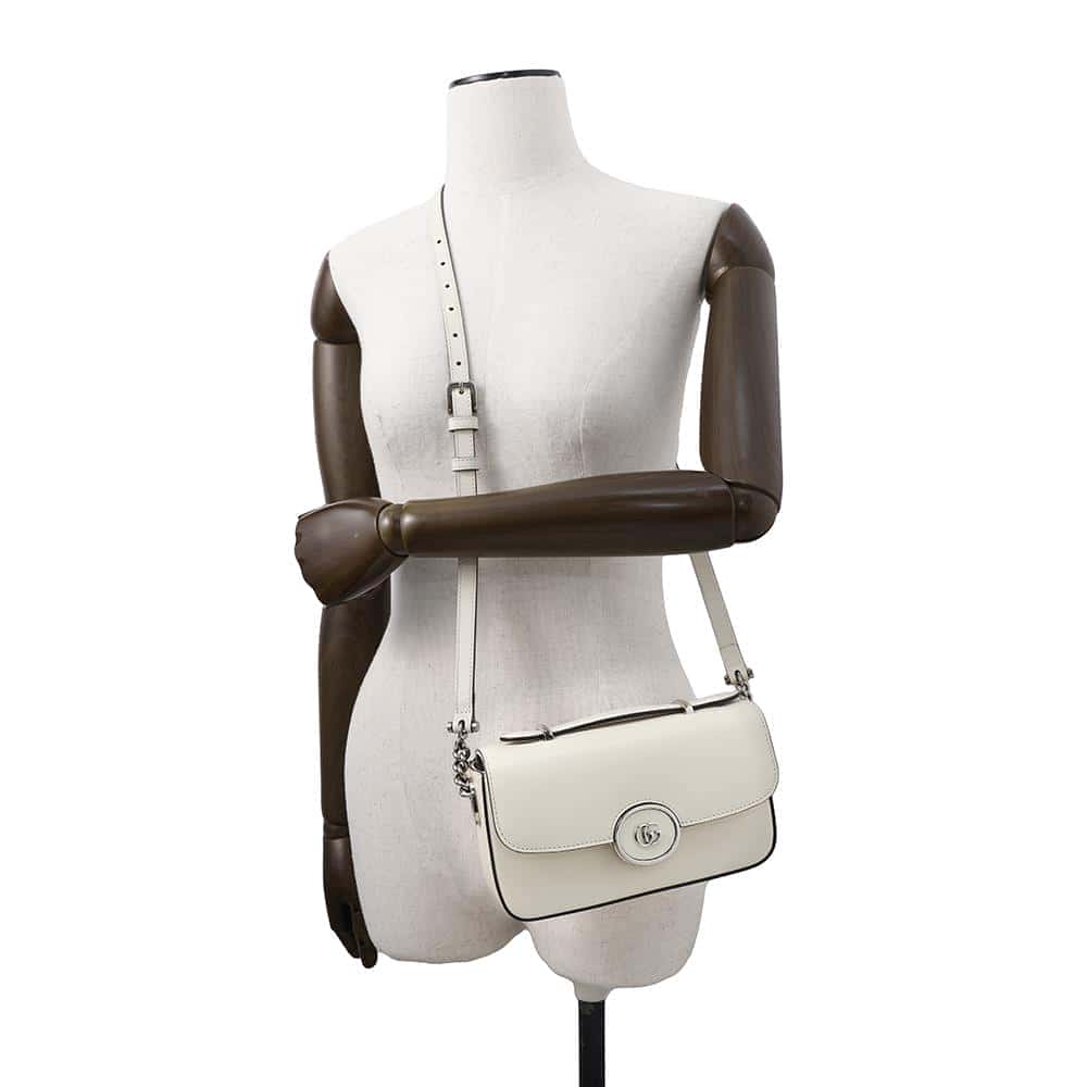 GUCCI Petite Mini Ivory739722 Leather