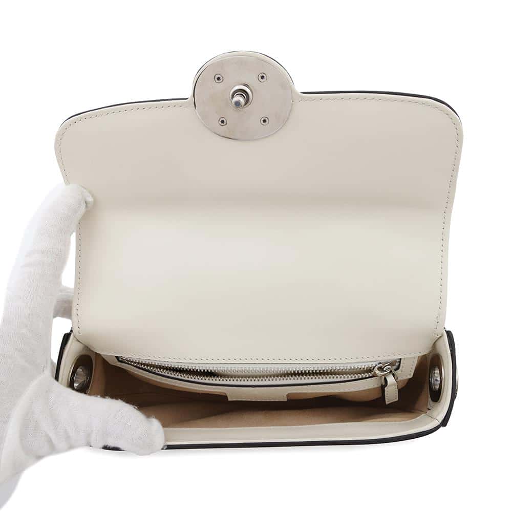 GUCCI Petite Mini Ivory739722 Leather