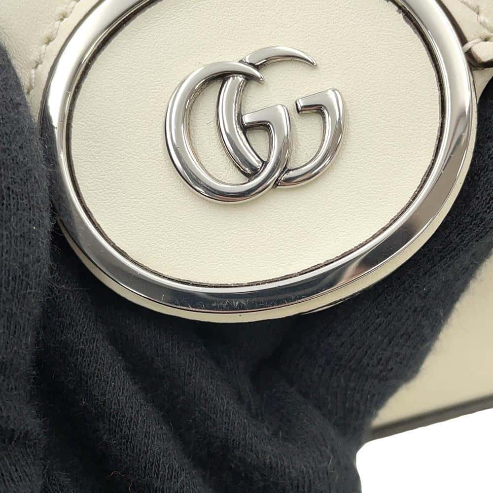 GUCCI Petite Mini Ivory739722 Leather