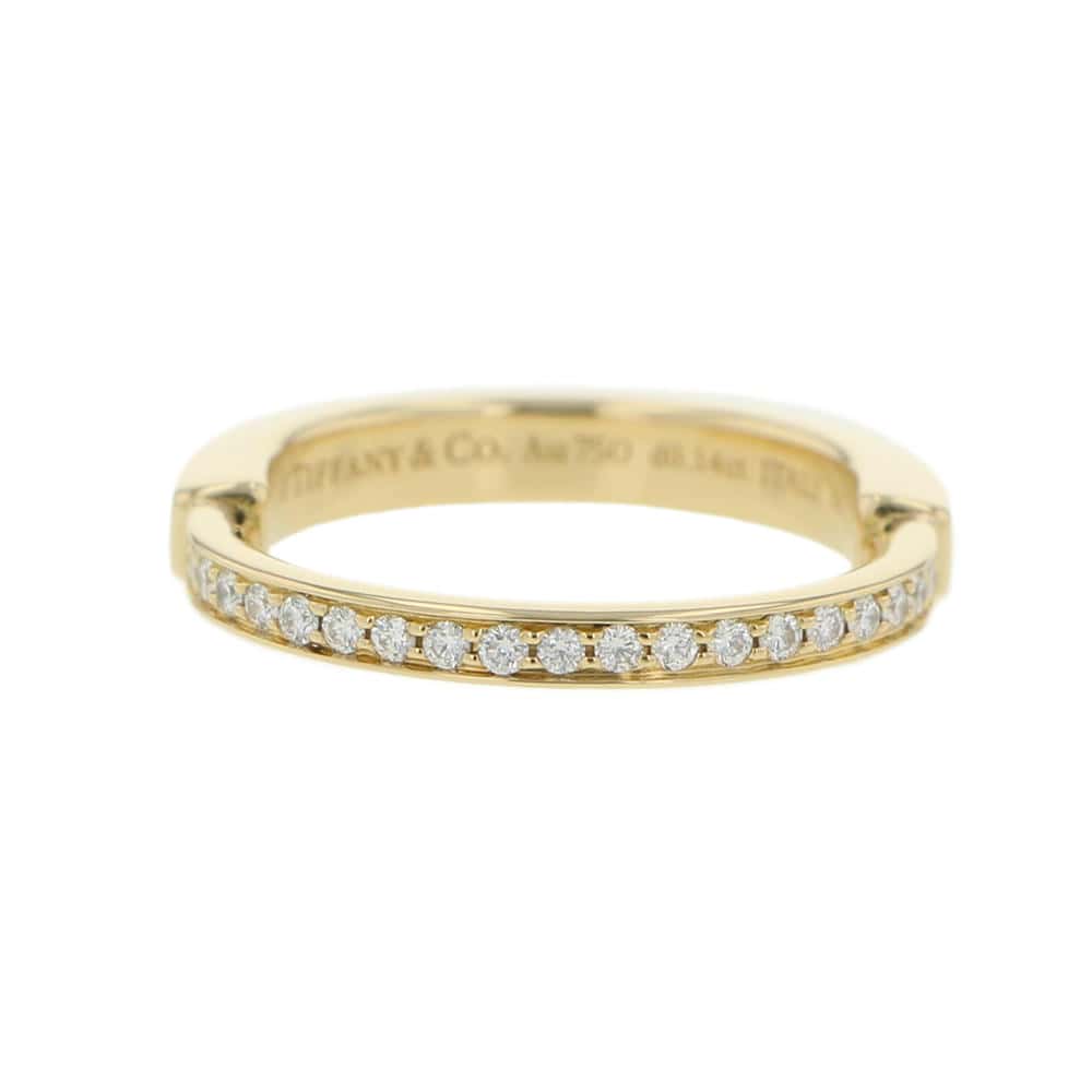 TIFFANY&Co. Padlock Ring Size #10 18K Yellow Gold