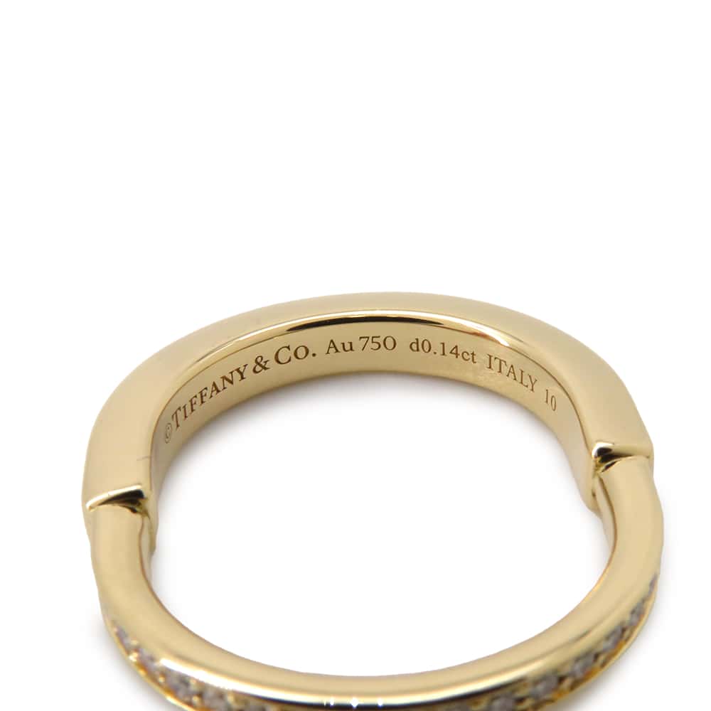 TIFFANY&Co. Padlock Ring Size #10 18K Yellow Gold