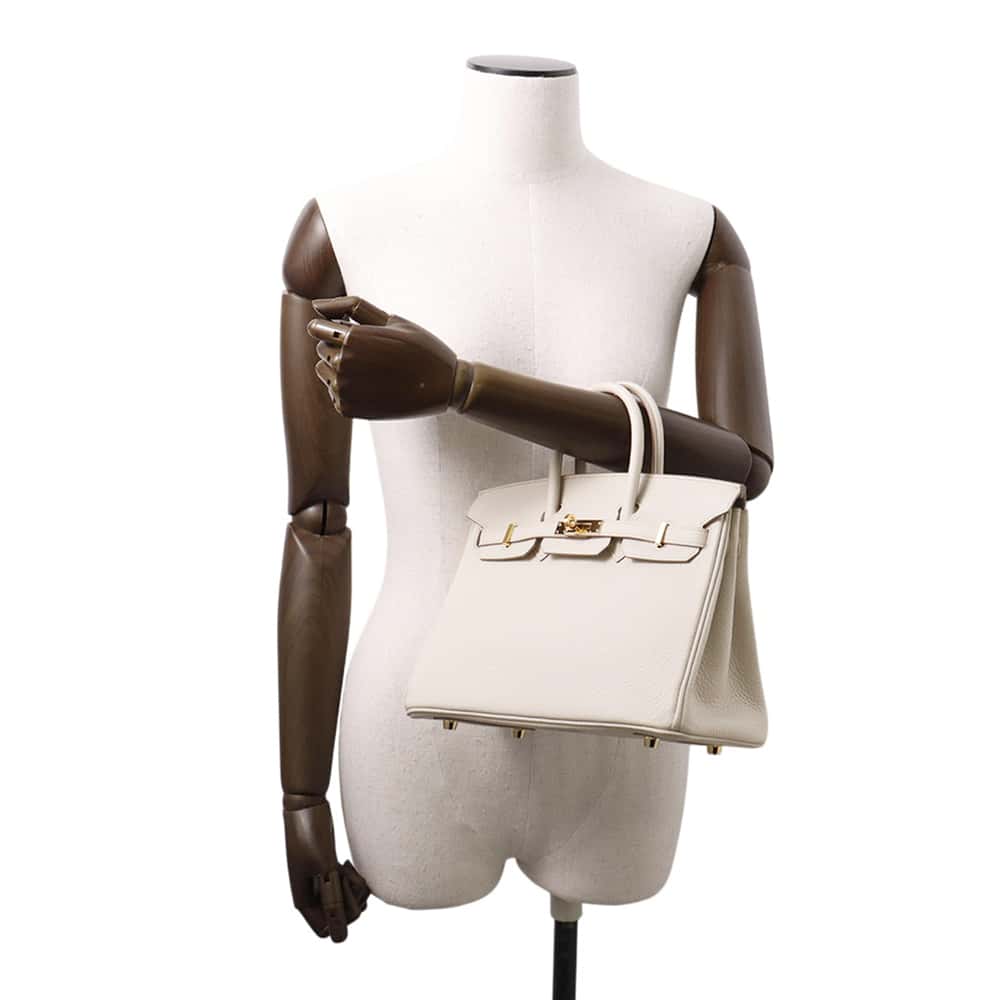 HERMES Birkin Beton Togo Leather Size 25