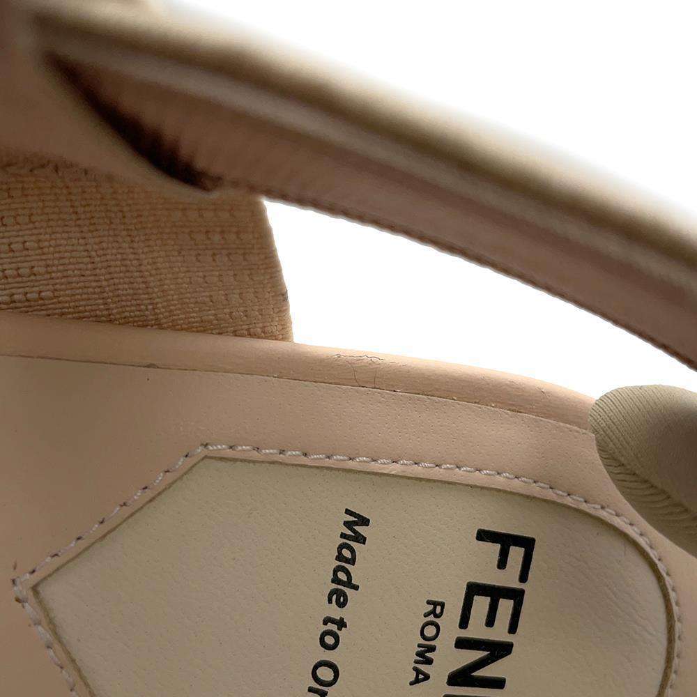 FENDI Colibri Pumps Pink Canvas Size 34H