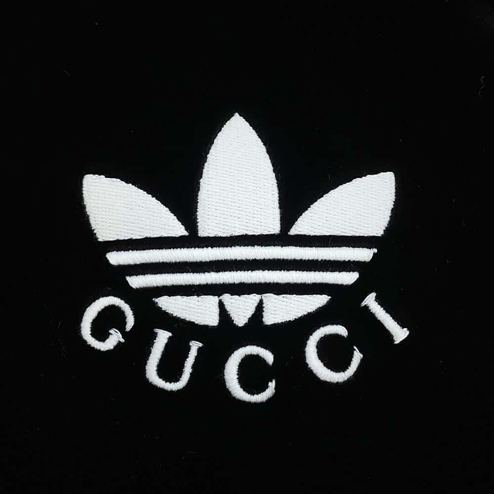 GUCCI Adidas collaboration Dress Size 40 Black/White Rayon 80% Silk 20%