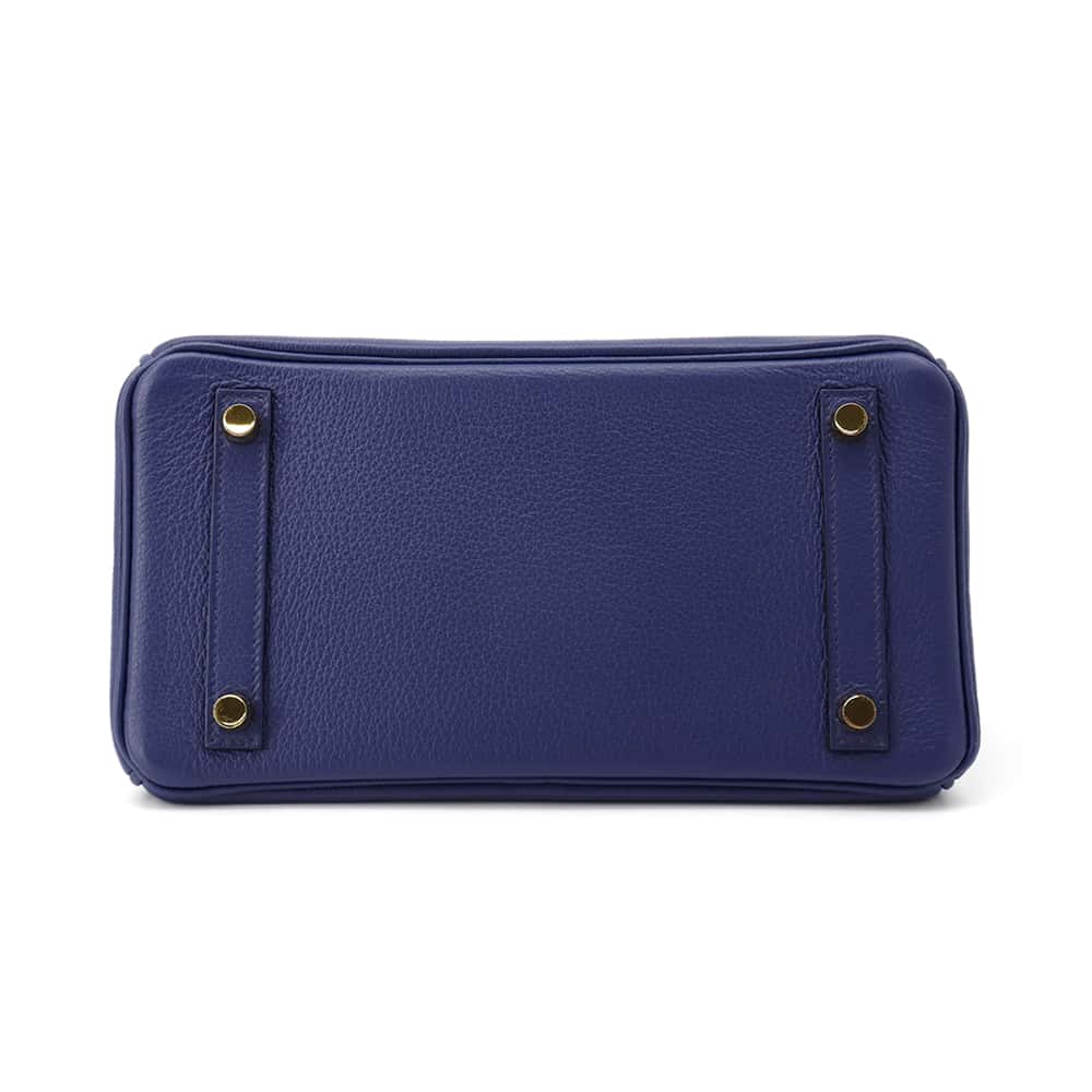 HERMES Birkin Verso Blue Saphir/Gris Mouette Taurillon Novillo Size 25