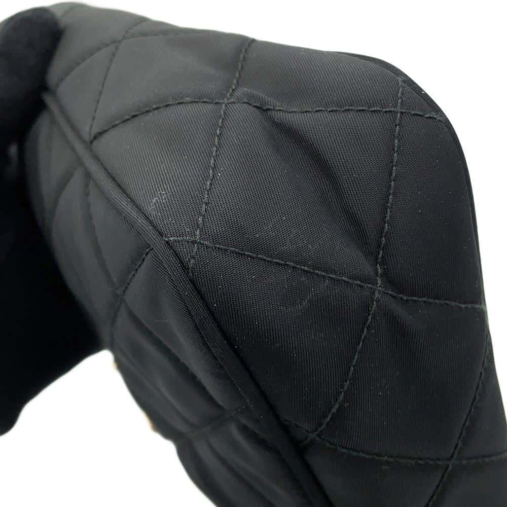 PRADA Quilted handbag Black1NE051 Nylon
