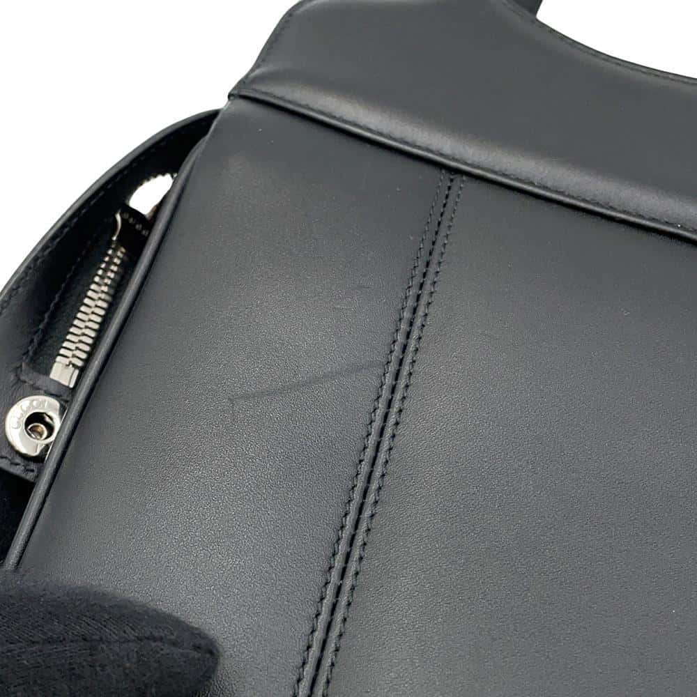 GUCCI Petit GG Small 2way Bag Black745918 Leather