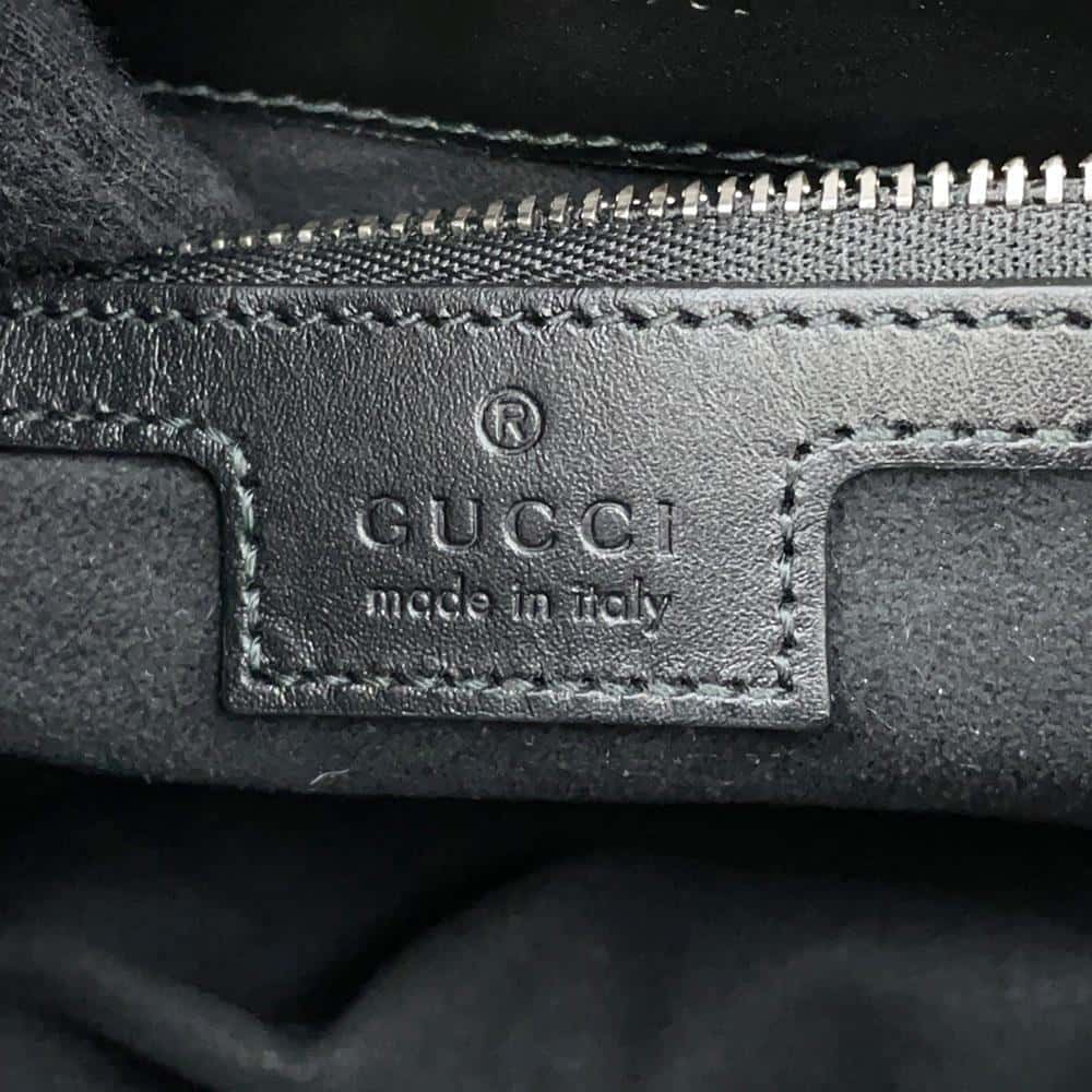 GUCCI Petit GG Small 2way Bag Black745918 Leather