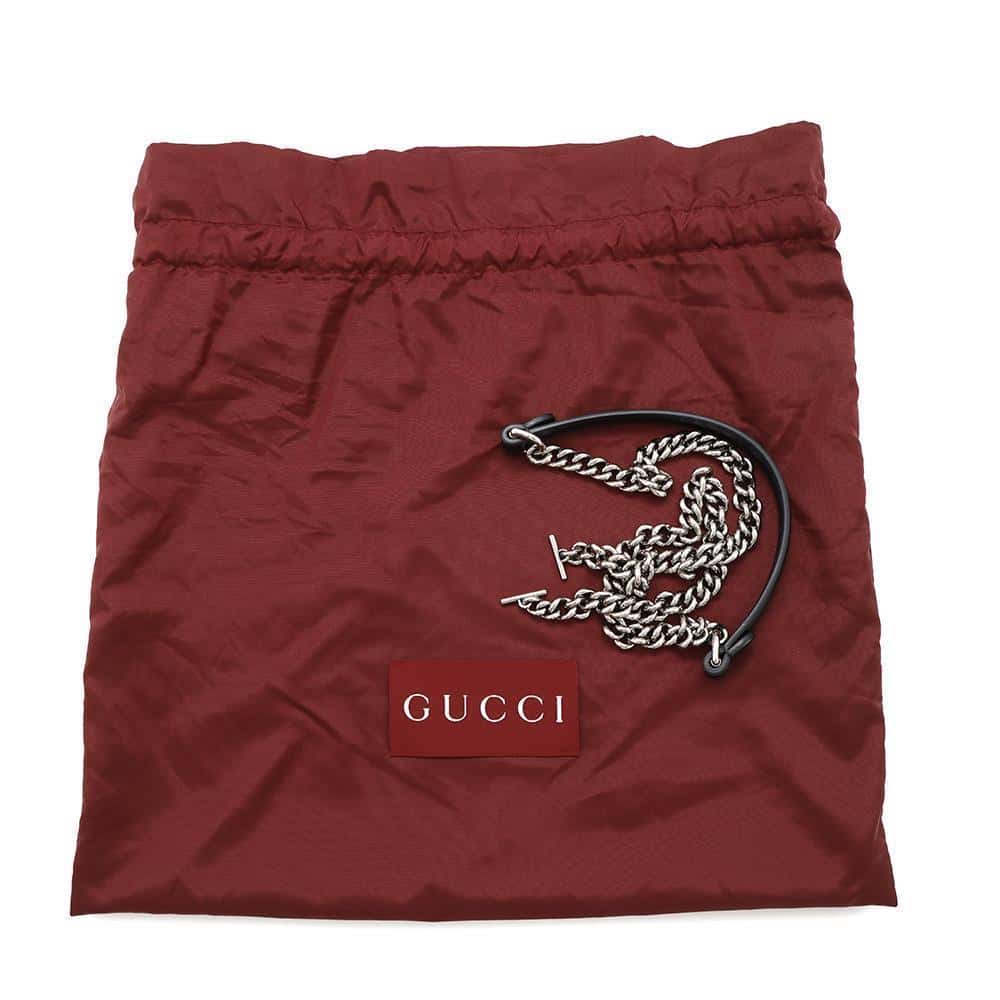 GUCCI Petit GG Small 2way Bag Black745918 Leather