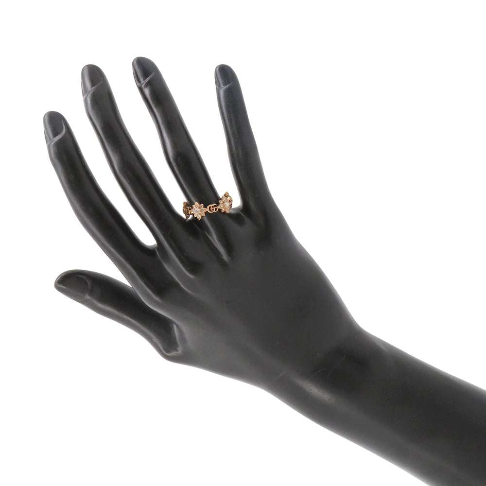 GUCCI Flora Ring Size 12 18K Pink Gold