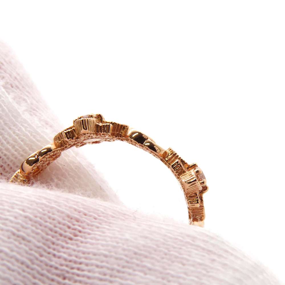 GUCCI Flora Ring Size 12 18K Pink Gold