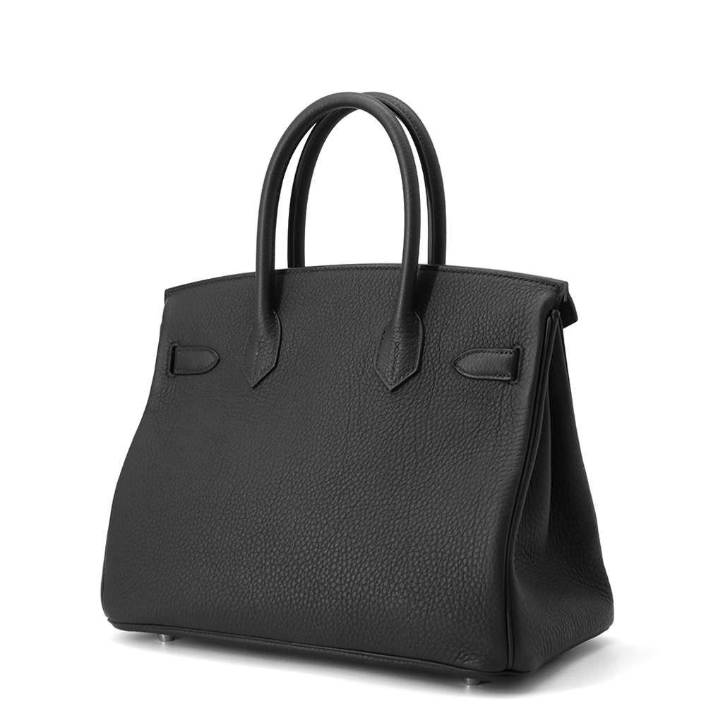 HERMES Birkin Black Togo Leather Size 30