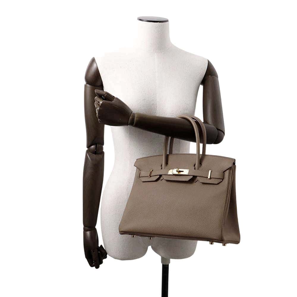HERMES Birkin Toundra Togo Leather Size 30