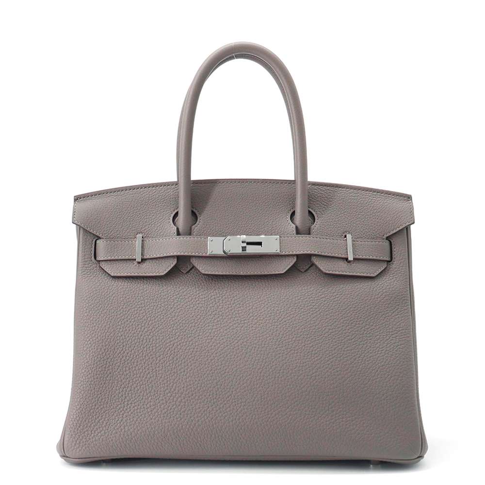 HERMES Birkin Gris Meyer Togo Leather Size 30