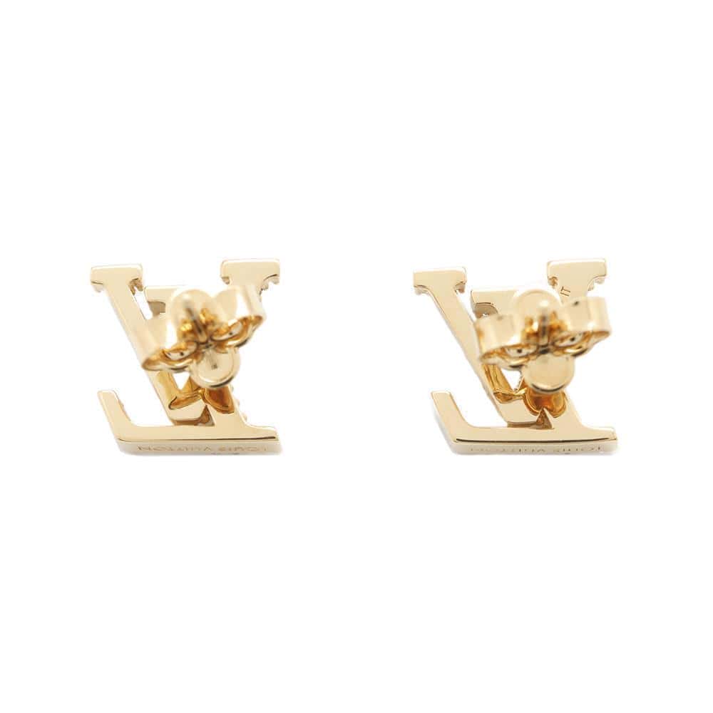 LOUIS VUITTON Earrings・LV Iconic Strass GoldM00609 Metal Rhinestone