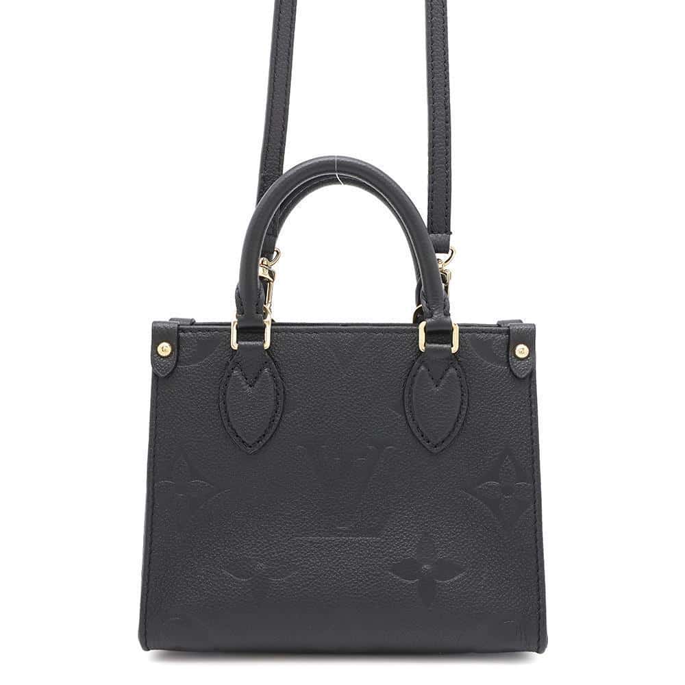 LOUIS VUITTON Onthego NoirM46993 Monogram Empreinte Leather Size BB