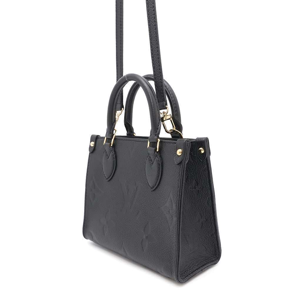 LOUIS VUITTON Onthego NoirM46993 Monogram Empreinte Leather Size BB