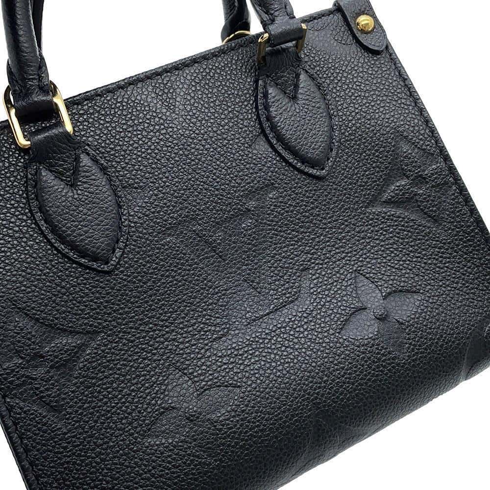 LOUIS VUITTON Onthego NoirM46993 Monogram Empreinte Leather Size BB