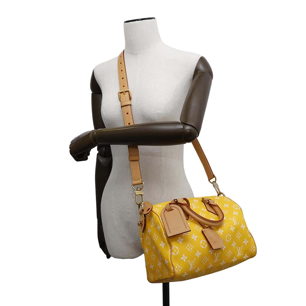LOUIS VUITTON Speedy P9 Bandouliere YellowM24426 JauneMatt Size 25