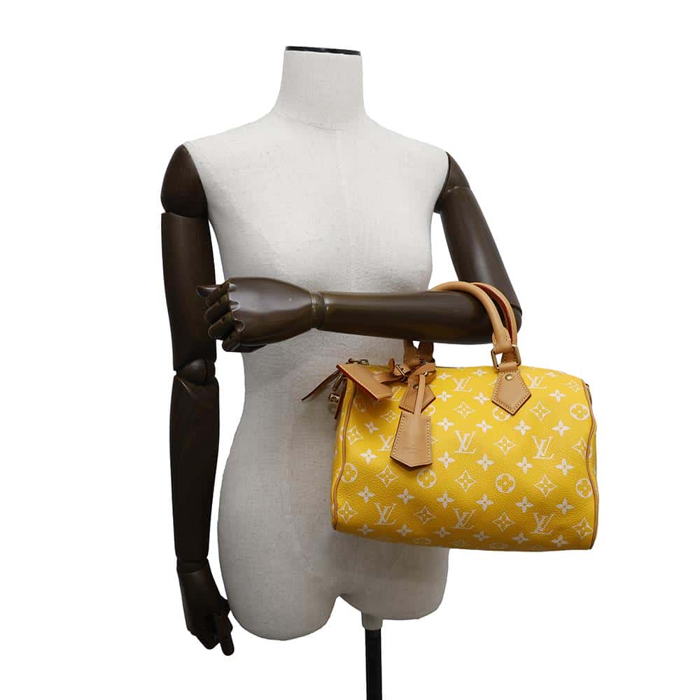 LOUIS VUITTON Speedy P9 Bandouliere YellowM24426 JauneMatt Size 25