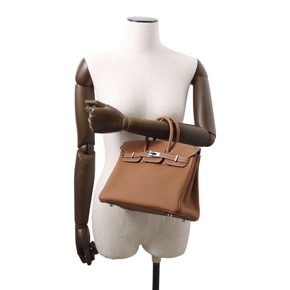 HERMES Birkin Gold Togo Leather Size 25