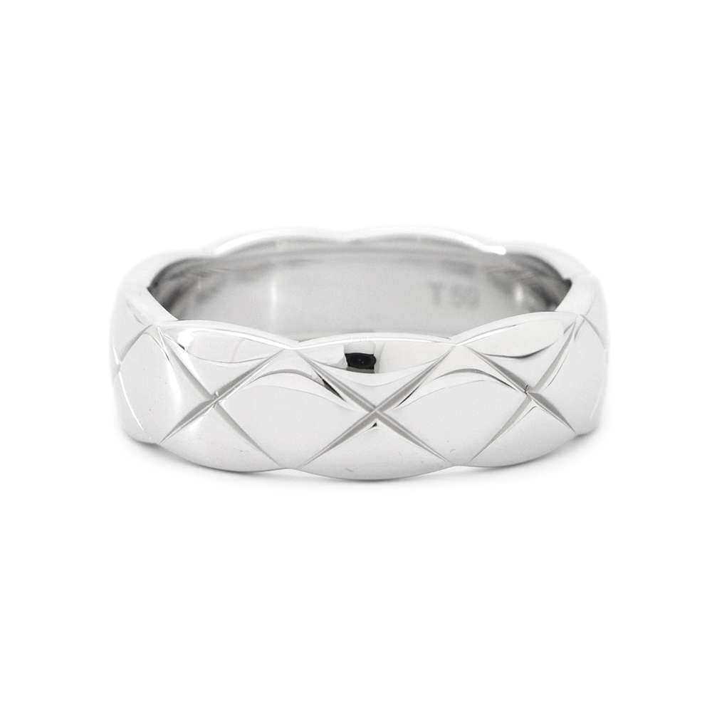 CHANEL Coco Crush Collection MediumRing Size 59/#19J10570 18K White Gold