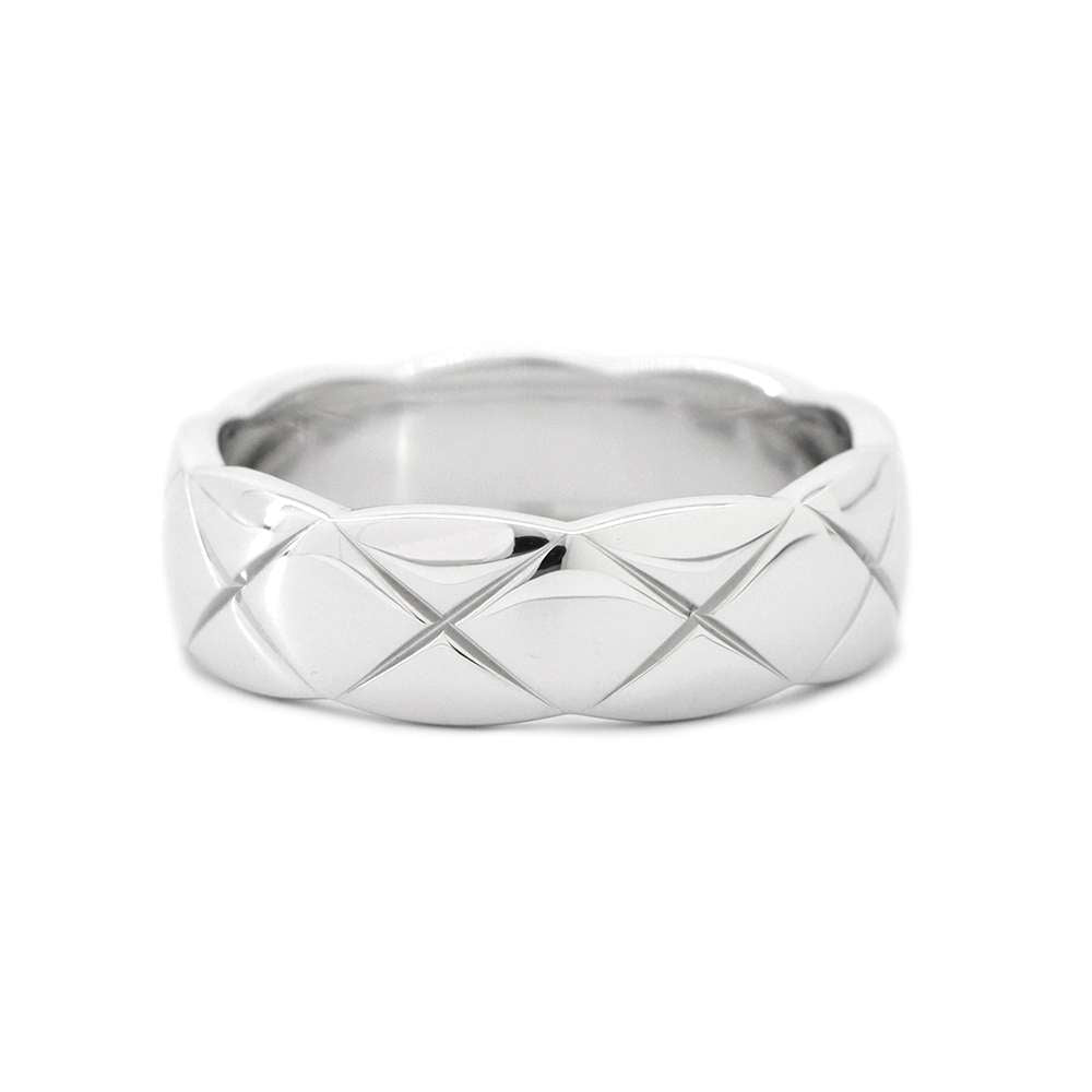 CHANEL Coco Crush Collection MediumRing Size 59/#19J10570 18K White Gold
