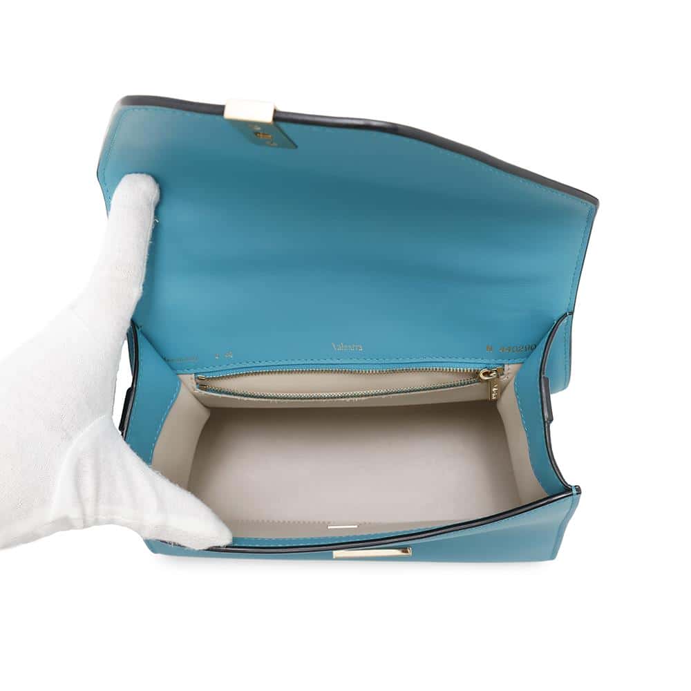 Valextra Valextra Iside Jewel Aqua MarinaWBES0056089LOCLGBA Smooth Calf Leather Size Medium