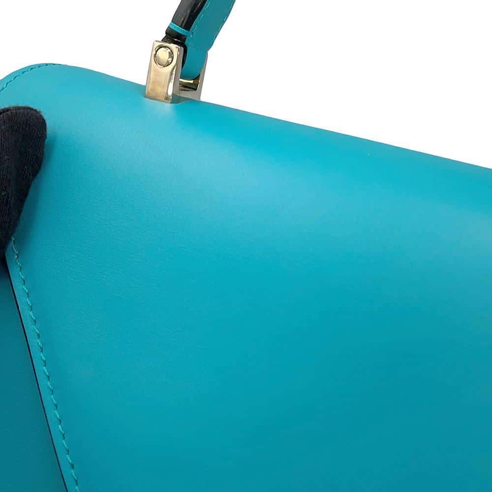 Valextra Valextra Iside Jewel Aqua MarinaWBES0056089LOCLGBA Smooth Calf Leather Size Medium